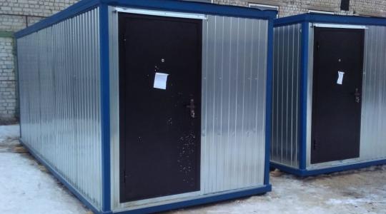 блок-контейнер с металлической дверью