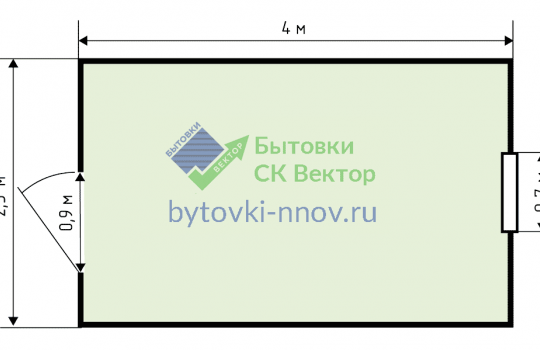 Бытовка 4х2,3 метра деревянная дачная