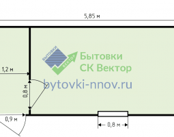 Блок-контейнер из металла 6х2.4 м, БК-05