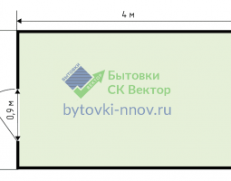 Бытовка 4х2,3 метра деревянная дачная