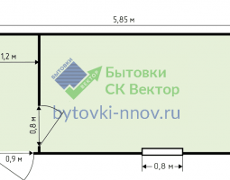 Блок-контейнер БК-06, размеры 5.85х2.4 метра